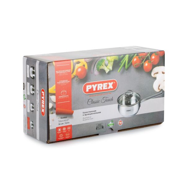 Ковш с крышкой CLASSIC TOUCH 1л PYREX