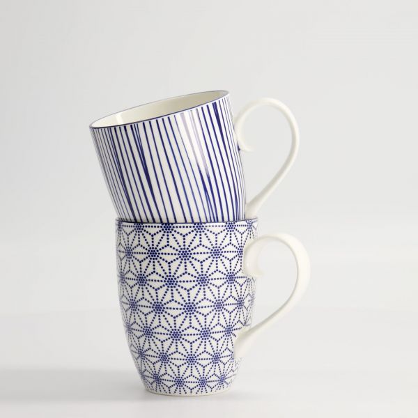 Набор кружек Tokyo Design Nippon Blue 2 шт, 8.5x10.2 см 340 мл, фарфор TOKYO DESIGN
