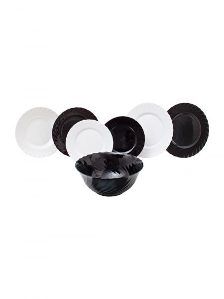 Набор столовый ТРИАНОН черно-белый 19пр LUMINARC