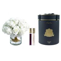 GRAND ROSE BUDS BOUQUETБольшой букет из бутонов роз, 2 спрея по 10 мл, белый, золотой декор