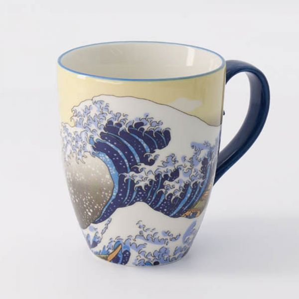 Кружка Kawaii Hokusai 8.5 × 10.2 см, 340 мл, фарфор TOKYO DESIGN