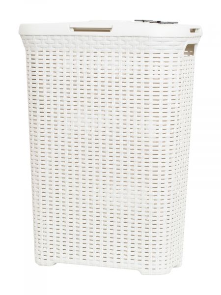 Корзина для белья RATTAN STYLE 40л кремовая CURVER