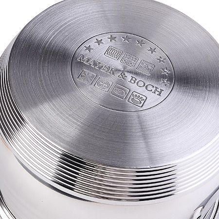 Кастрюля 2,9 л из нержавеющей стали, с крышкой 943 Mayer&Boch