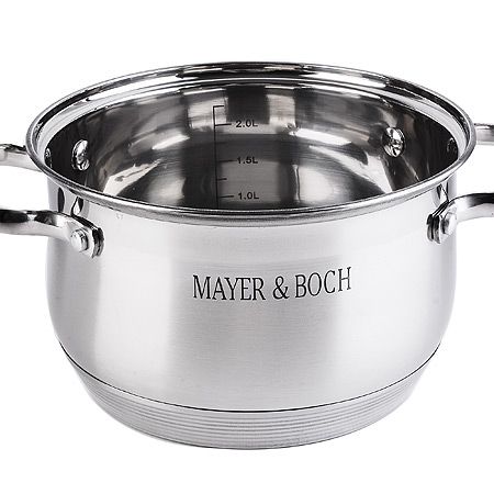 Кастрюля 2,9 л из нержавеющей стали, с крышкой 947 Mayer&Boch