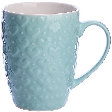 Кружка с рельефом 330 мл Сердечки LORAINE