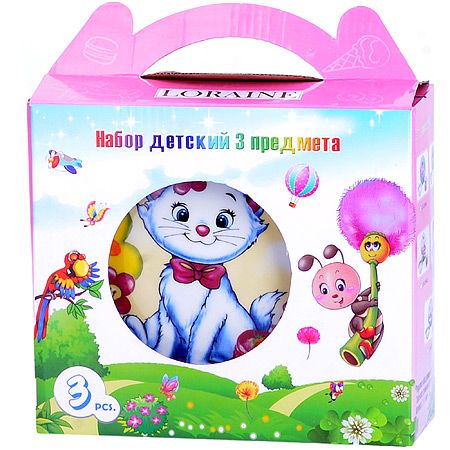 Детский набор 3 предмета Котенок LORAINE
