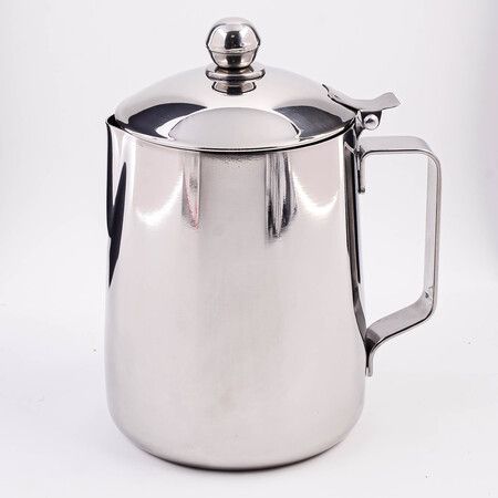 Молочник питчер с крышкой 400 мл Hascevher Semazen, нержавеющая сталь 800-210