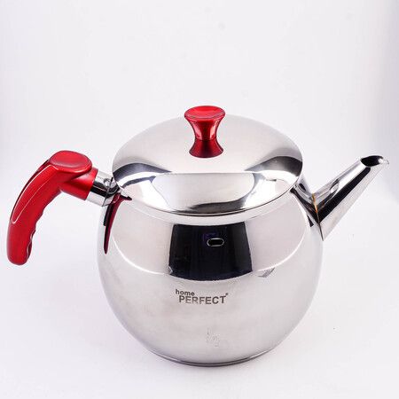 Чайник металлический 2 л Home Perfect Kure, нержавеющая сталь/пластик 800-302
