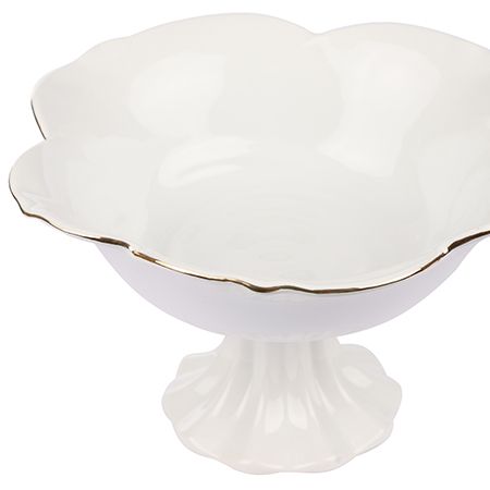 Фруктовница на ножке 27.5 см фарфор LORAINE 90002-202L