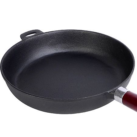 Сковорода чугунная 26 см с деревяной ручкой Mayer&Boch