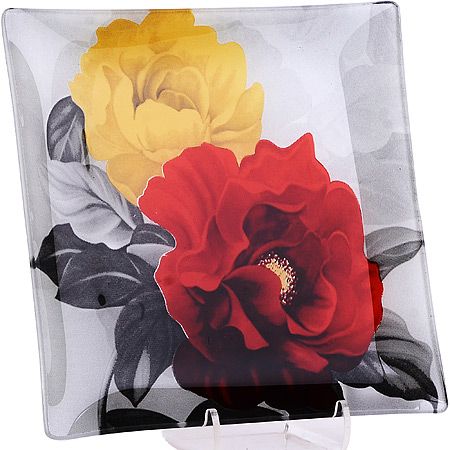 Набор тарелок из 7шт 'Аркофам' пионы