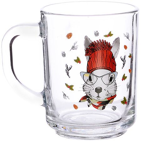 Кружка для чая 200 мл 'Зайцы стиляги'