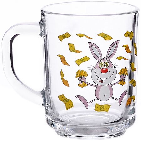 Кружка для чая 'Зайцы. Каждому своё'