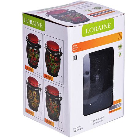 Банка для сыпучих продуктов LORAINE «Рябина» 930 мл 