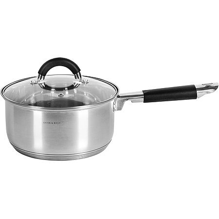 Ковш 2 л, нержавеющая сталь, с крышкой, силиконовая ручка 30997-4 MAYERBOCH