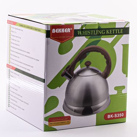 Чайник со свистком 3.5 л, нержавеющая сталь/пластик 350-1
