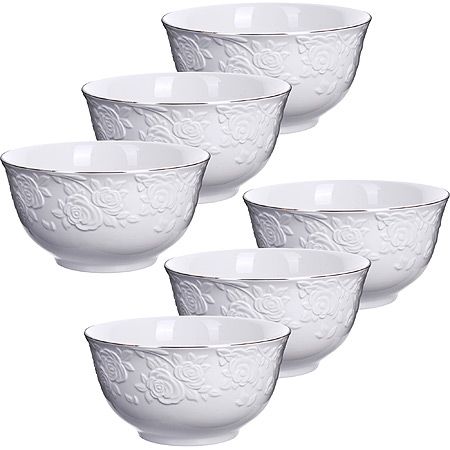 Салатник 6 предметов 800 мл, фарфор LORAINE