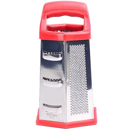 Терка нержвавеющая сталь/пластик, красный