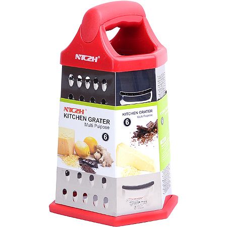 Терка нержвавеющая сталь/пластик, красный