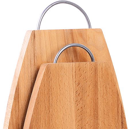 Комплект из 2-х досок бук с металлической ручкой Хозяюшка