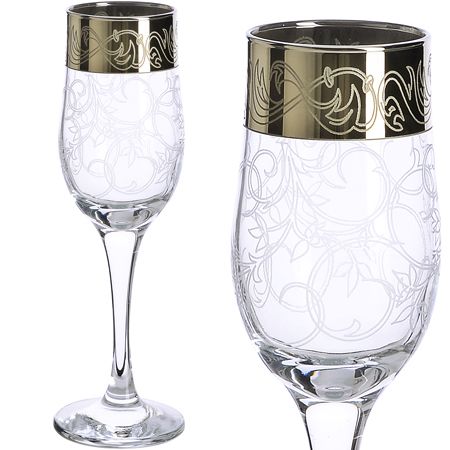 Набор 6-ти бокалов для шампанского 200 мл 'Шарм' MS160-04