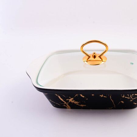 Мармит овальный 1.4 л, фарфор/металл BEKKER 7442-1