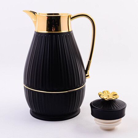 Термос 1 л Premium пластик/стеклянная колба BEKKER 4429
