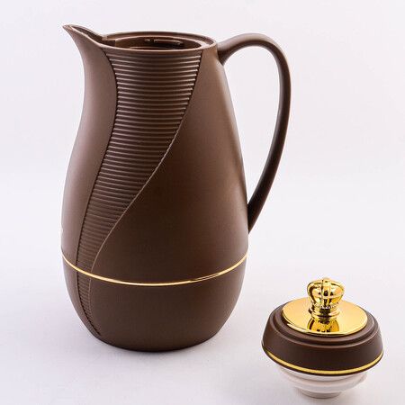 Термос 1 л Premium пластик/стеклянная колба BEKKER 4432
