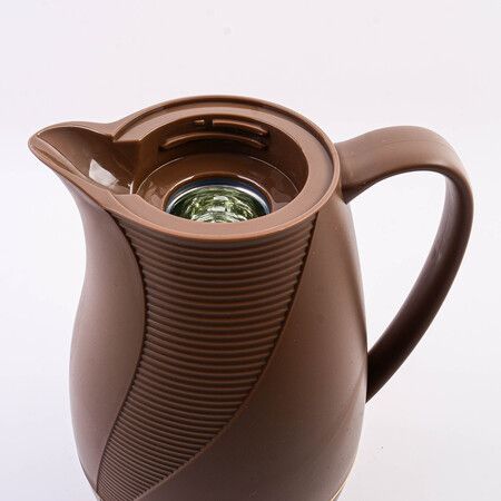 Термос 1 л Premium пластик/стеклянная колба BEKKER 4432
