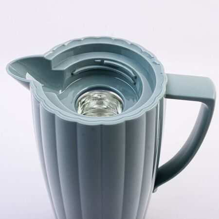 Термос 1 л Premium пластик/стеклянная колба BEKKER 4436-1
