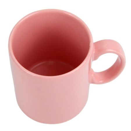Кружка керамическая 320 мл цилиндр, цвет розовый KPST10-PK