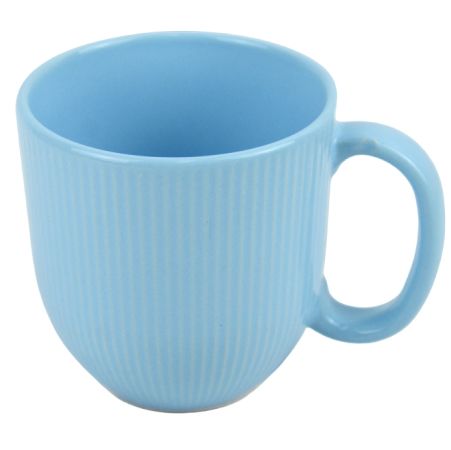 Кружка керамическая 340 мл волна, цвет голубой KPRI10-BL