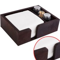 Салфетница черная и подставка для солонки из МДФ Mayer&Boch