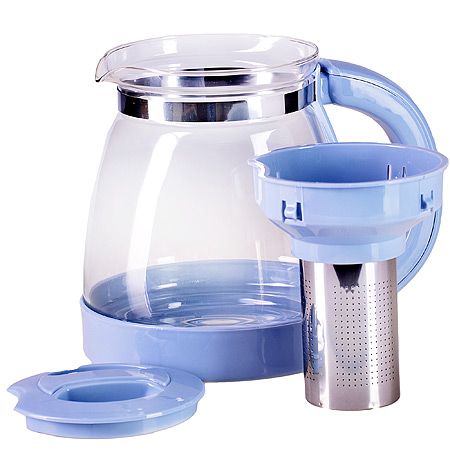 Чайник заварочный Mayer&Boch 1,8 л с синей ручкой и крышкой 29953-1