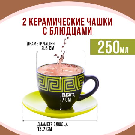 Чайный набор 4 предмета Loraine ЗЕЛЁНЫЙ LORAINE