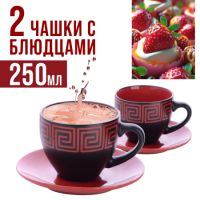 Чайный набор 4 предмета Loraine КРАСНЫЙ LORAINE