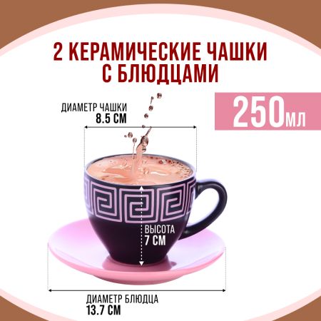 Чайный набор 4 предмета Loraine РОЗОВЫЙ LORAINE