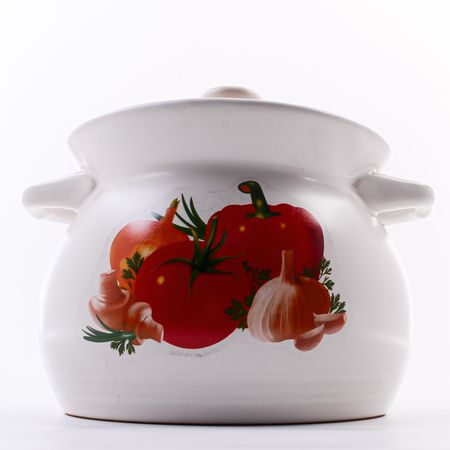 Кастрюля с крышкой 1.8 л Овощи, керамика MAYERBOCH 7437-1