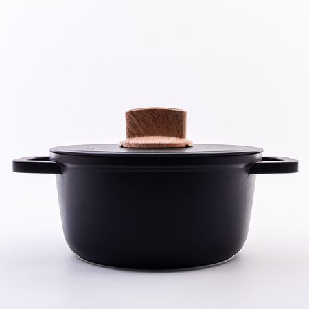 Кастрюля с крышкой 2.6 л GRACE, литой алюминий BEKKER 6359-1