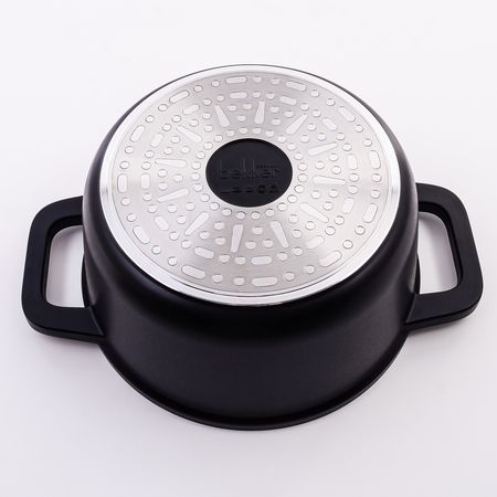 Кастрюля с крышкой 2.6 л GRACE, литой алюминий BEKKER 6359-1