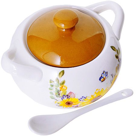 Сахарница с крышкой +ложка 375 мл