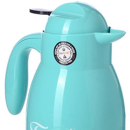 Термос 1000 мл пластик бирюзовый