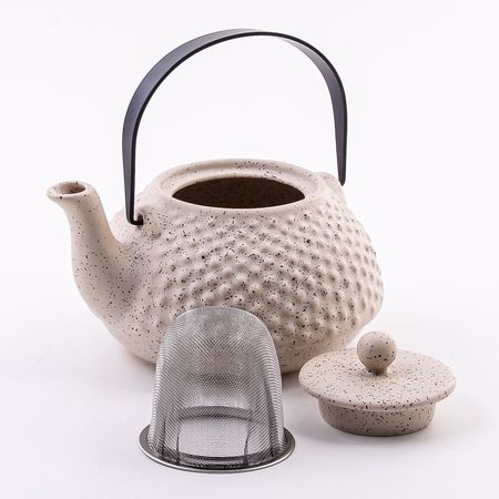 Заварочный чайник 650 мл, керамика, бежевый 60420 LORAINE