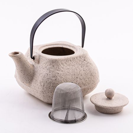 Заварочный чайник 850 мл, керамика, бежевый 60426 LORAINE