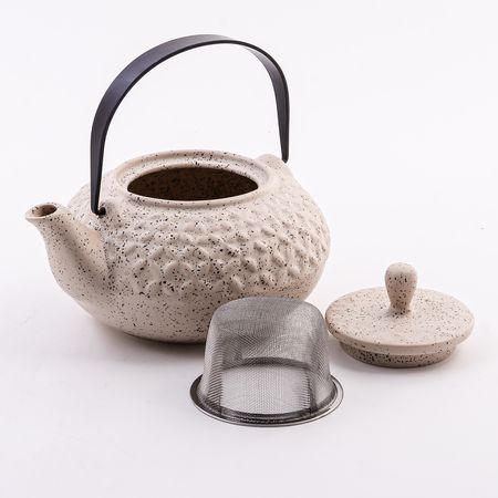 Заварочный чайник 800 мл, керамика, бежевый 60439 LORAINE
