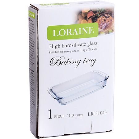 Жаровня стекло 1 л LORAINE