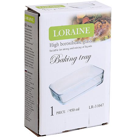 Жаровня стекло 950 мл LORAINE