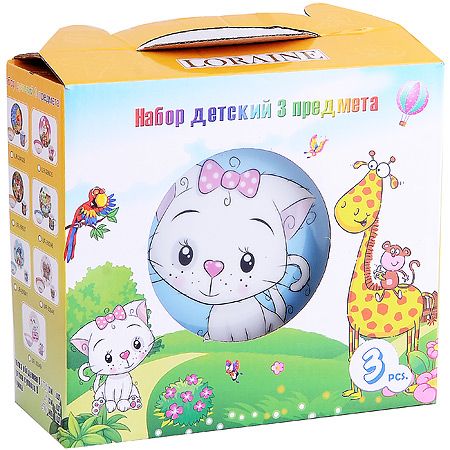 Детский набор 3 предмета 'Котенок' LORAINE