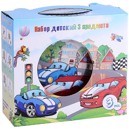 Детский набор 3 предмета 'МАШИНКИ' 31442