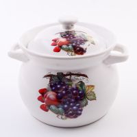Кастрюля с крышкой 1.8 л Ягоды, керамика MAYERBOCH 7435-1